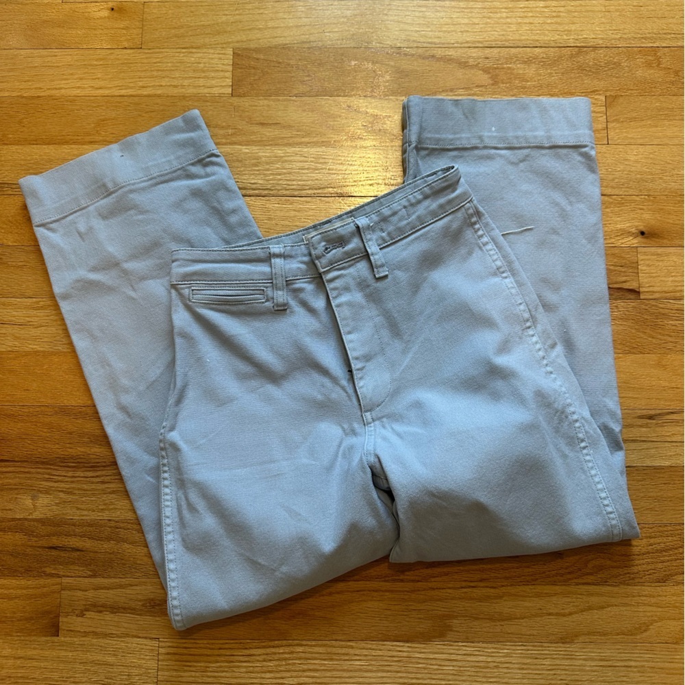 Madewell Slim Emmett Wide-Leg Crop Pants in Dusty Pool size 23 - Picture 14 of 14
